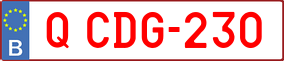 Trailer License Plate